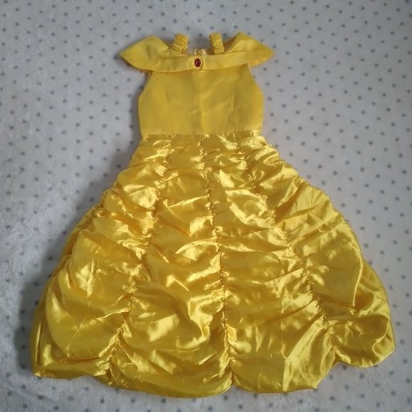 open lace back dress Amazon.com: Disney Women's Belle Costume Dress main image 1
